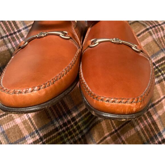 Bally Men's Loafers Horsebit Cognac Leather ~ Sz 11D ~ Quiet Luxury So Good! - Picture 4 of 10